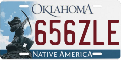 OK license plate 656ZLE