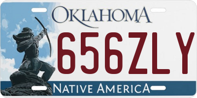 OK license plate 656ZLY