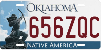OK license plate 656ZQC
