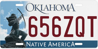 OK license plate 656ZQT