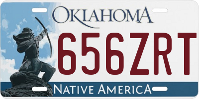 OK license plate 656ZRT