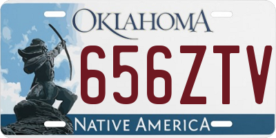 OK license plate 656ZTV