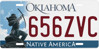 OK license plate 656ZVC