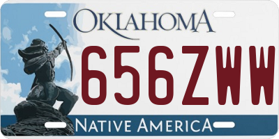 OK license plate 656ZWW