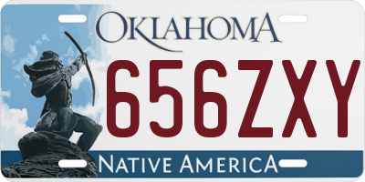 OK license plate 656ZXY