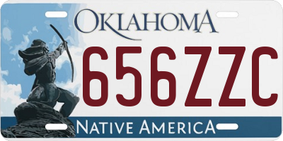 OK license plate 656ZZC