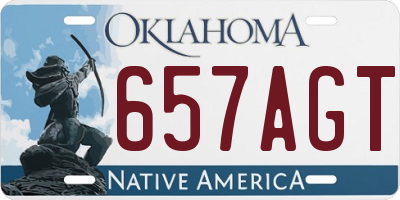 OK license plate 657AGT
