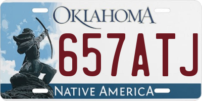 OK license plate 657ATJ