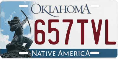 OK license plate 657TVL