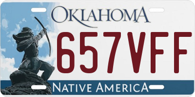 OK license plate 657VFF