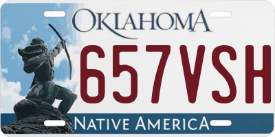 OK license plate 657VSH