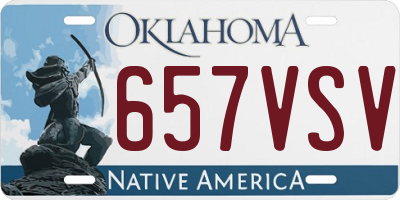 OK license plate 657VSV