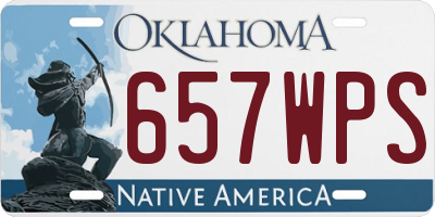 OK license plate 657WPS
