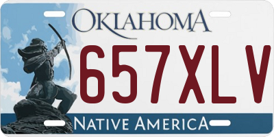 OK license plate 657XLV