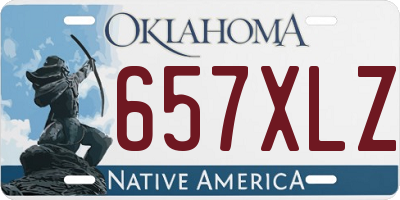 OK license plate 657XLZ