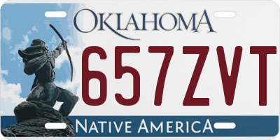 OK license plate 657ZVT