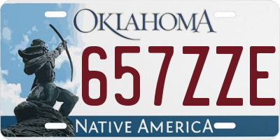 OK license plate 657ZZE