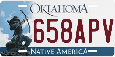 OK license plate 658APV