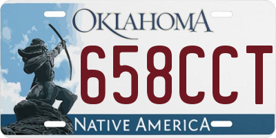 OK license plate 658CCT