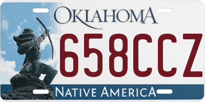 OK license plate 658CCZ