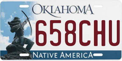 OK license plate 658CHU