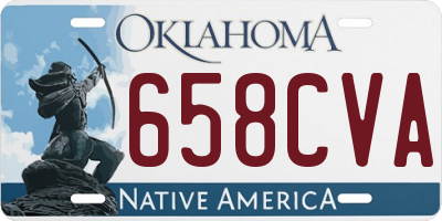 OK license plate 658CVA