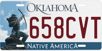 OK license plate 658CVT