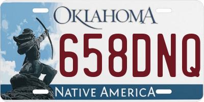 OK license plate 658DNQ