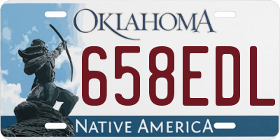 OK license plate 658EDL