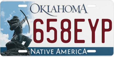 OK license plate 658EYP