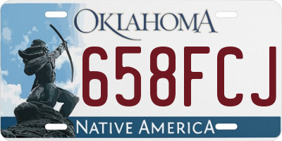 OK license plate 658FCJ