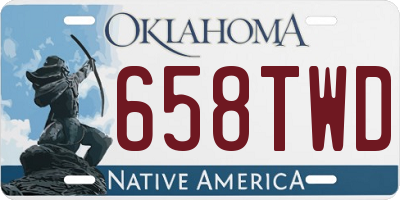 OK license plate 658TWD