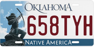 OK license plate 658TYH