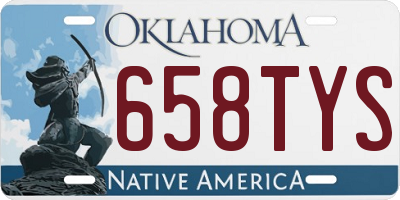 OK license plate 658TYS