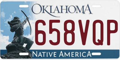 OK license plate 658VQP