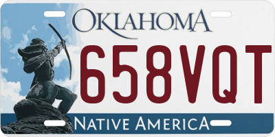 OK license plate 658VQT