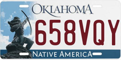 OK license plate 658VQY