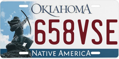 OK license plate 658VSE