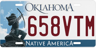 OK license plate 658VTM