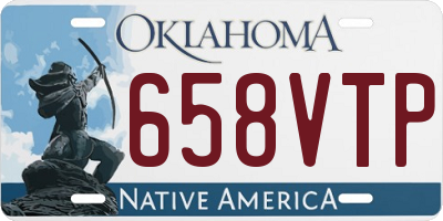 OK license plate 658VTP