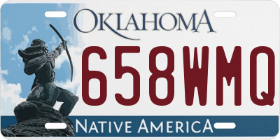 OK license plate 658WMQ