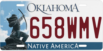 OK license plate 658WMV