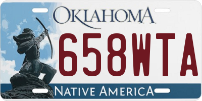 OK license plate 658WTA
