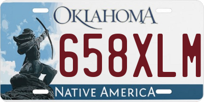 OK license plate 658XLM
