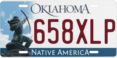 OK license plate 658XLP