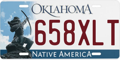 OK license plate 658XLT