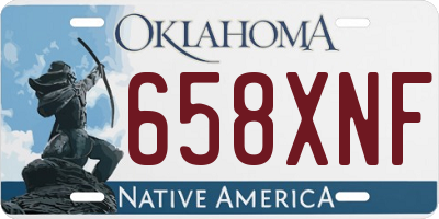 OK license plate 658XNF