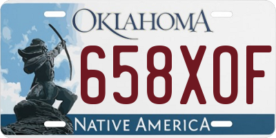 OK license plate 658XOF