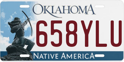 OK license plate 658YLU