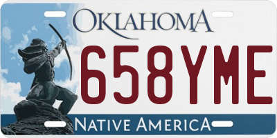 OK license plate 658YME